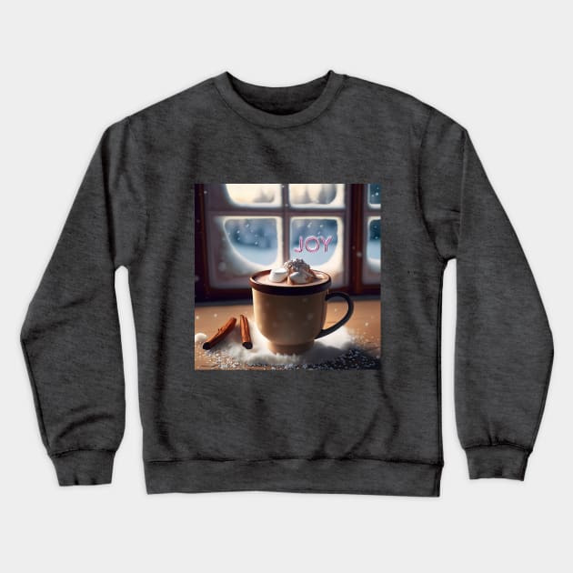 Holiday Joy: Hot Cocoa Crewneck Sweatshirt by RimoVision Group